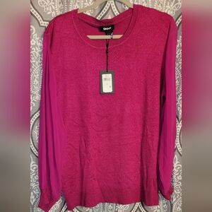 D.K.N.Y Pink Long Sleeve Sweater